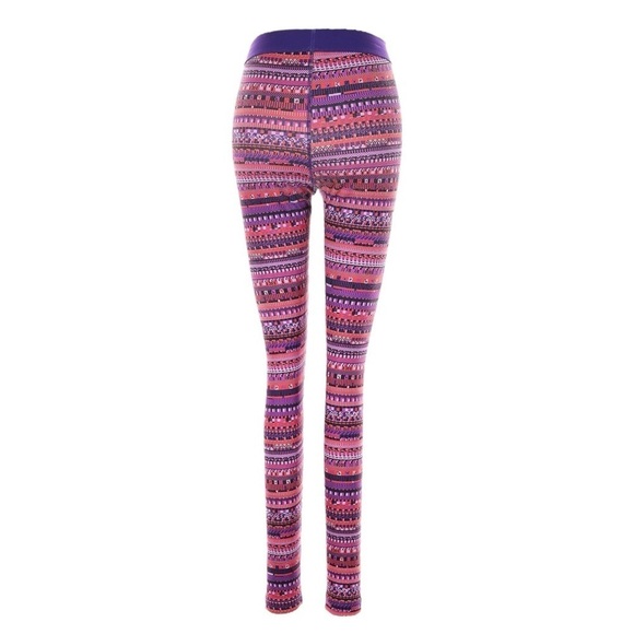 Nike Pro Hyperwarm Pink Nordic Print Training Tights Size S - Picture 2 of 11